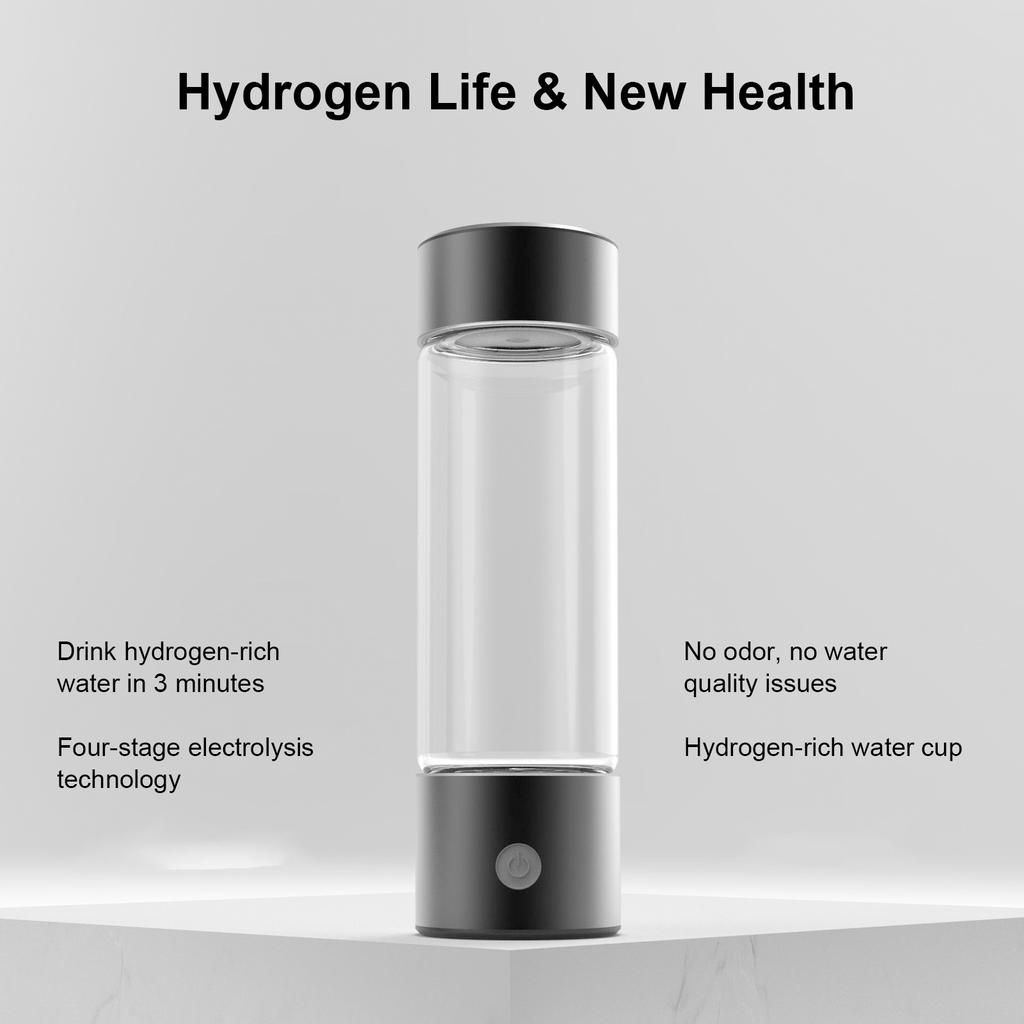 Portable Hydrogen Water Bottle 460ML SPE   Technology for Boosting Metabolism and Immunity USB Rechargeable