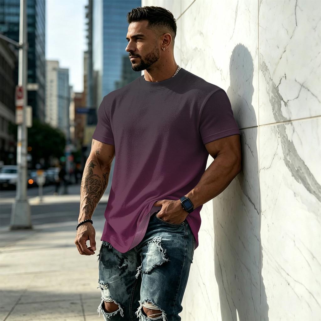 Men's Vintage Short Sleeve T Shirt Loose Fit Breathable Summer Sports Streetwear Casual Everyday Top
