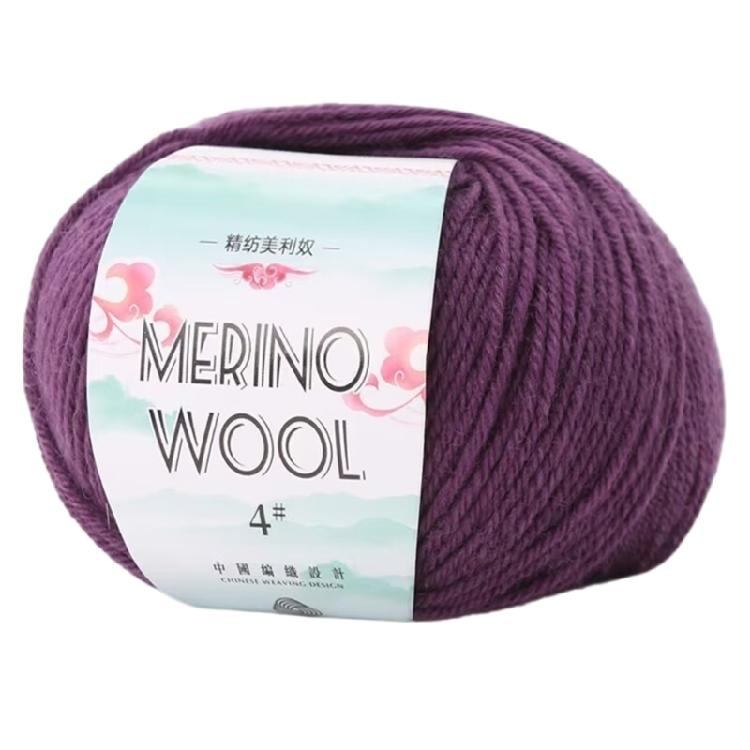 134Yard/Roll Roll Wool Yarn Soft Worsted Weight Yarn 1.76oz Knitting Yarn For Beginner Knitting Rugs Sweater Scarf