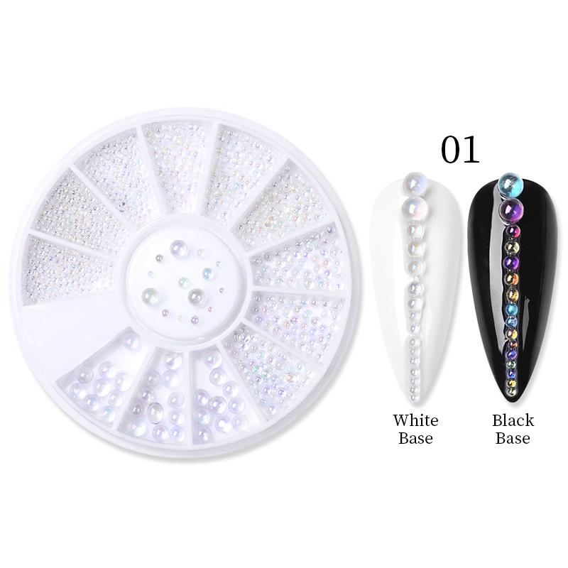 Mixed Color Nail Art Glitter Rhinestone Crystal Gems Jewelry Bead Manicure Decoration Accessories Nail Supplies For Professional