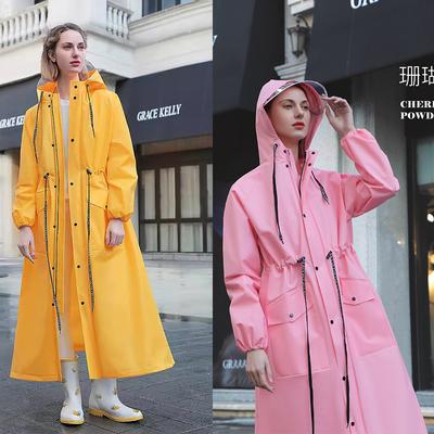Long Hooded Raincoat Plus Size Waterproof  HikingFishing  Women's RainWear Plus Size Raincoat