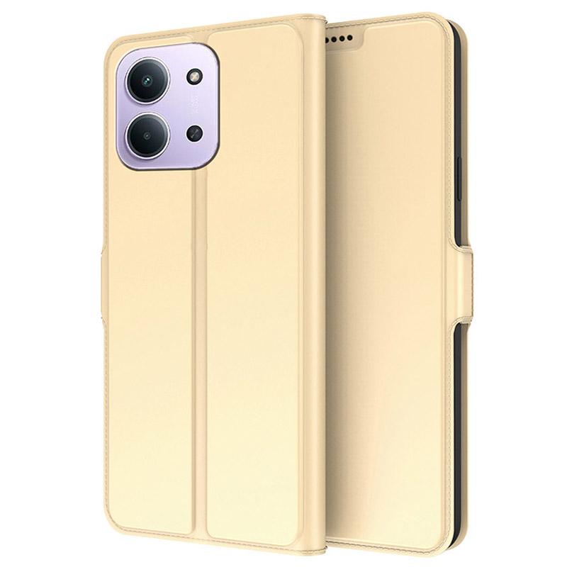Pro Xiaomi Redmi 15C 4G (Globální) (171 mm)/Poco C85 4G (171 mm) Pouzdro Nárazuvzdorné TPU Vnitřní Skořápka Kožené Kryt na Telefon Slot na Karty