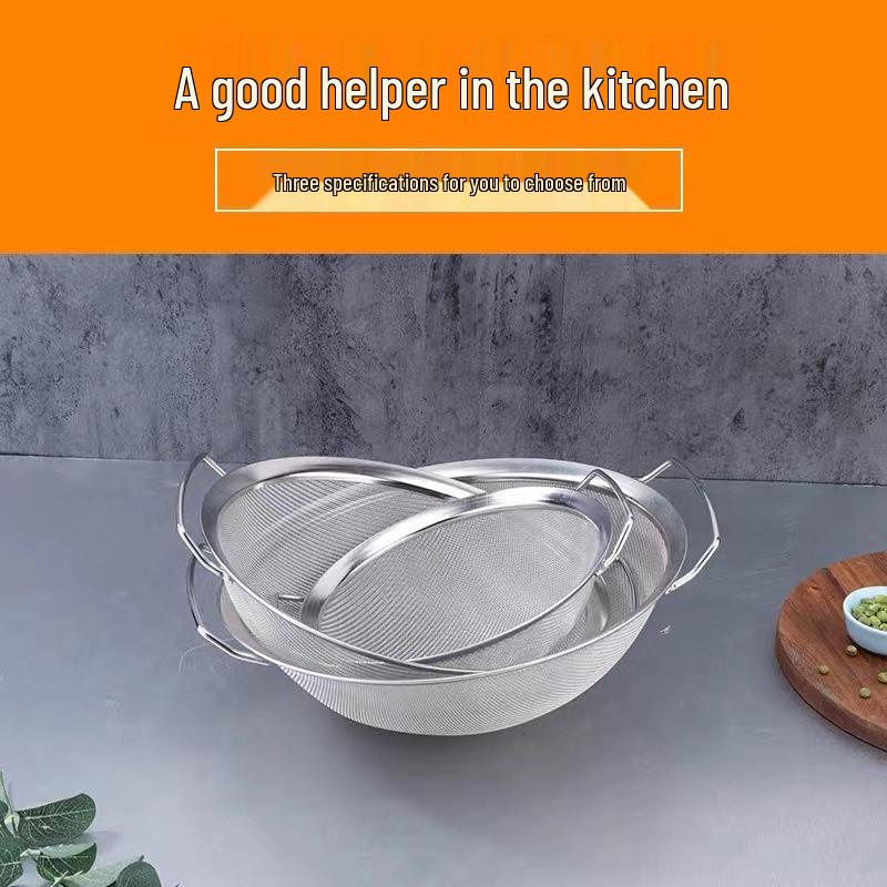 Stainless Steel Rice and Vegetable Washing Sieve with Draining Basket