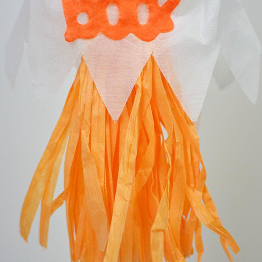 Halloween Hanging Ornaments Cloth Paper Pumpkin Charm Fluttering Design Home Bar Door Party Festival Supplies Scary Windsock