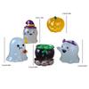 5Pcs/Set Ghost Doll Solar Powered Ghost Figurine Mini Ghost Figures For DIY Projects Halloween Party Decoration