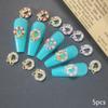 5 ks Věnec Mašlička Perla Zirkon Charms pro Nail Art Design Vánočního věnce Krystaly Šperky Dekorace pro Nail Art