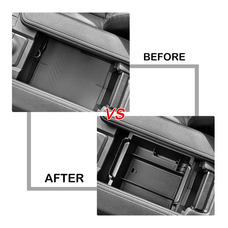 Center Console Organizer For 2024 Toyota Grand Highlander Armrest Box Storage Center Console Tray ABS Accessories Car Storage