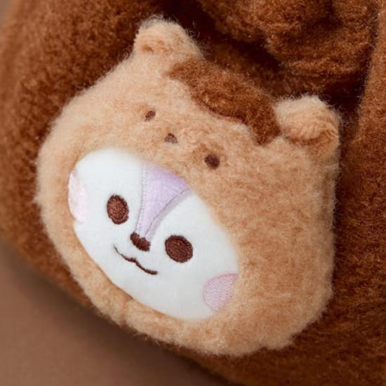 BT21 Dětský plyšový váček na provázek s nadýkaným obličejem