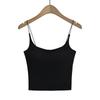 American-Style Sexy Wind Belt Chest Pad Elastic Band Small Sling Inner Match Sexy Chest U-Neck Silm All-Match Backless Bottoming Shirt