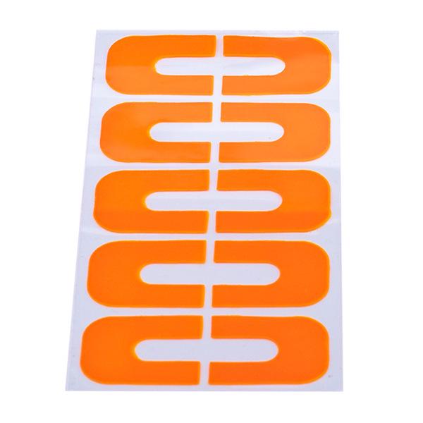 Removable Red Nail Art U-Shaped Anti-Spill Stickers