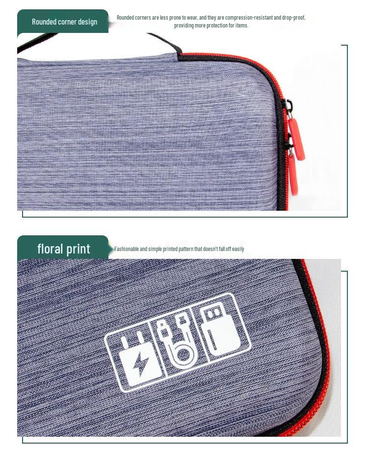 Multifunctional Waterproof & Drop-Resistant Storage Bag for Cables, Earphones, Power Banks & Mobile Accessories