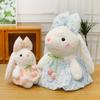 New Tulip Flower Rabbit Doll Plush Toy Little White Rabbit Doll Doll Doll Children Girls Birthday Gift
