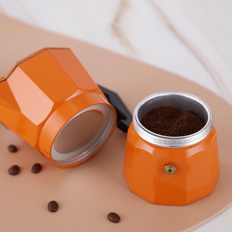 Sico Premium Aluminum Moka Pot - Customizable Color Coffee Maker for Home or Office.