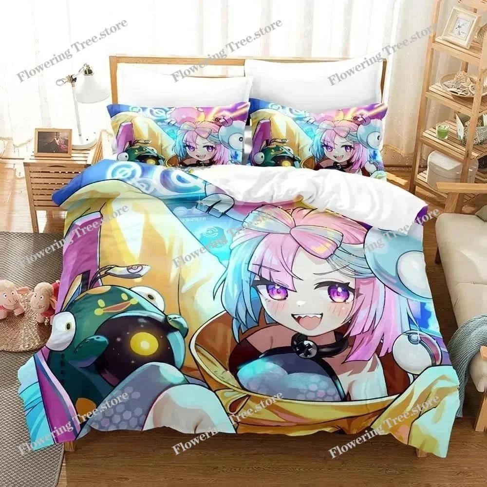 Anime Kawaii Chicas Iono Juego de Ropa de Cama Individual Twin Full Queen King Size Juego de Cama para Dormitorio de Adulto Niño Funda Nórdica Juegos Para Textiles del Hogar