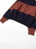 European and American style, new women's clothing, foreign style, long-sleeved striped POLO knitted sweater 5536216