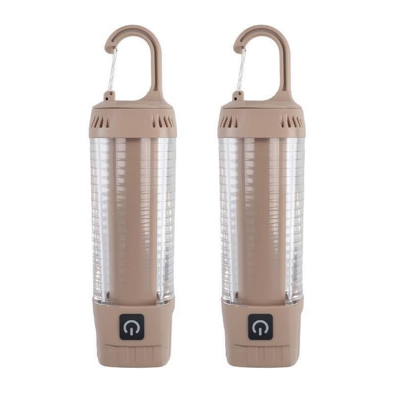 Multi Functional Outdoor LED Dual Light Camping Light, Rechargeable Flashlight, Portable Waterproof Travel Tent Light