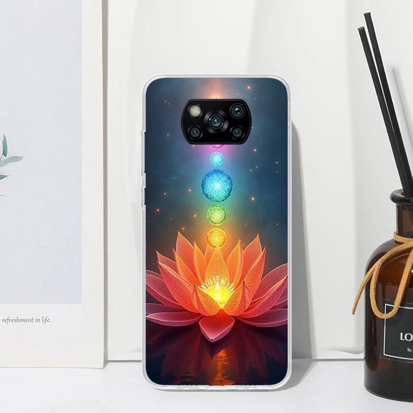 Yoga Chakra Spiritual Energy Universe Phone Case For Xiaomi Poco X7 X6 X5 M7 M8 Pro F7 Ultra Redmi 15C 15 13C 13 12C 12 10 10C 1