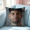 Football Star Dominik Szoboszlai Pillow Case Square DoubleSided Sofa Cushion Cover Bedroom Bedside Pillow
