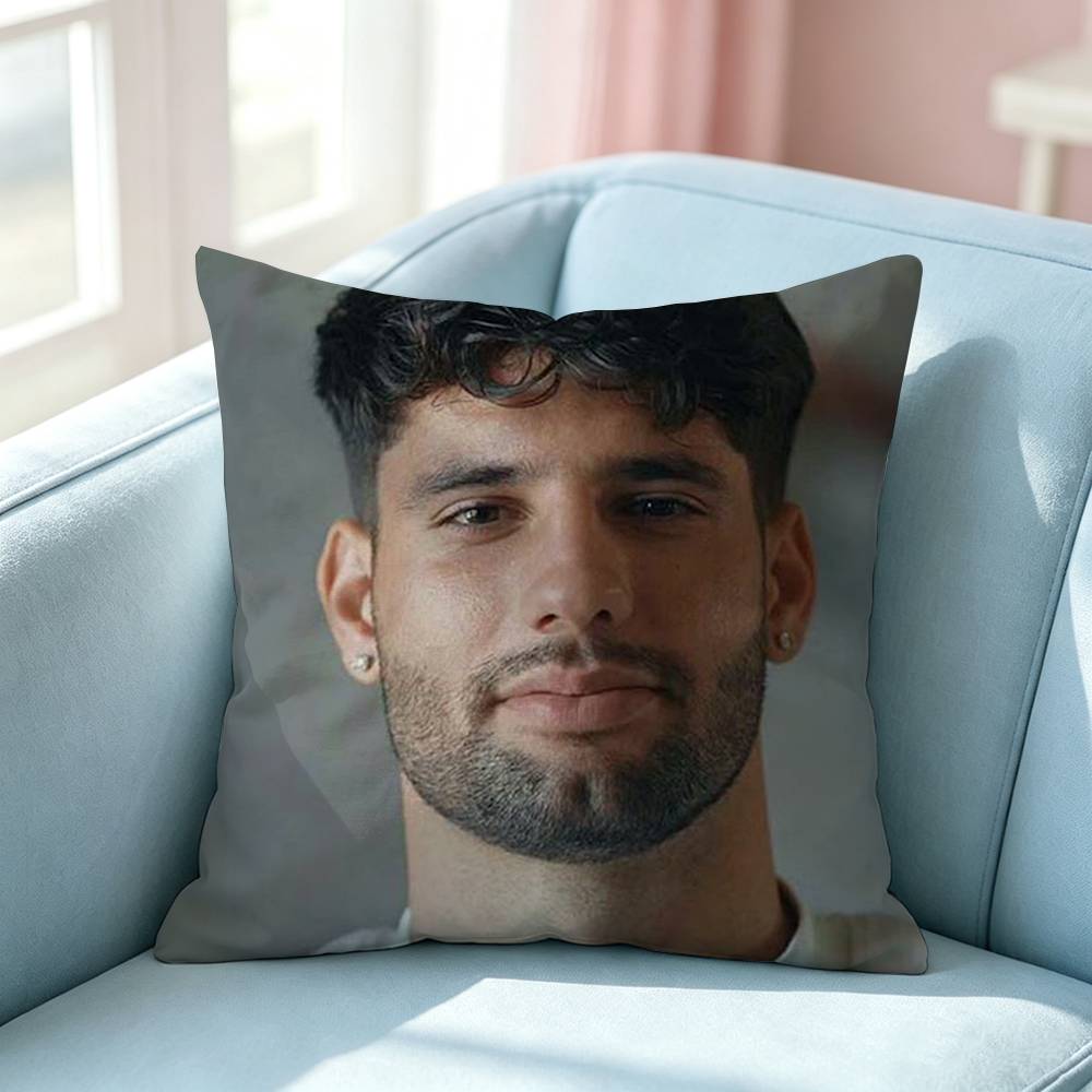 Football Star Dominik Szoboszlai Pillow Case Square DoubleSided Sofa Cushion Cover Bedroom Bedside Pillow