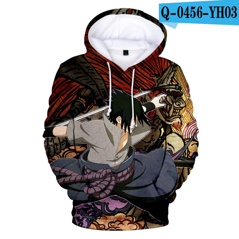 Naruto Sweatshirt Quarta e Sexta Geração 2024 Japonês 3D Com Capuz Para Homens Mulheres Crianças