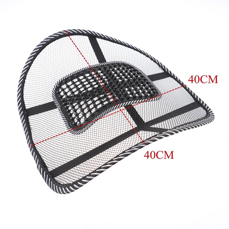Soft Car Seat Chair Cushion Pad Black Mesh Massage Vent Mesh Back Support