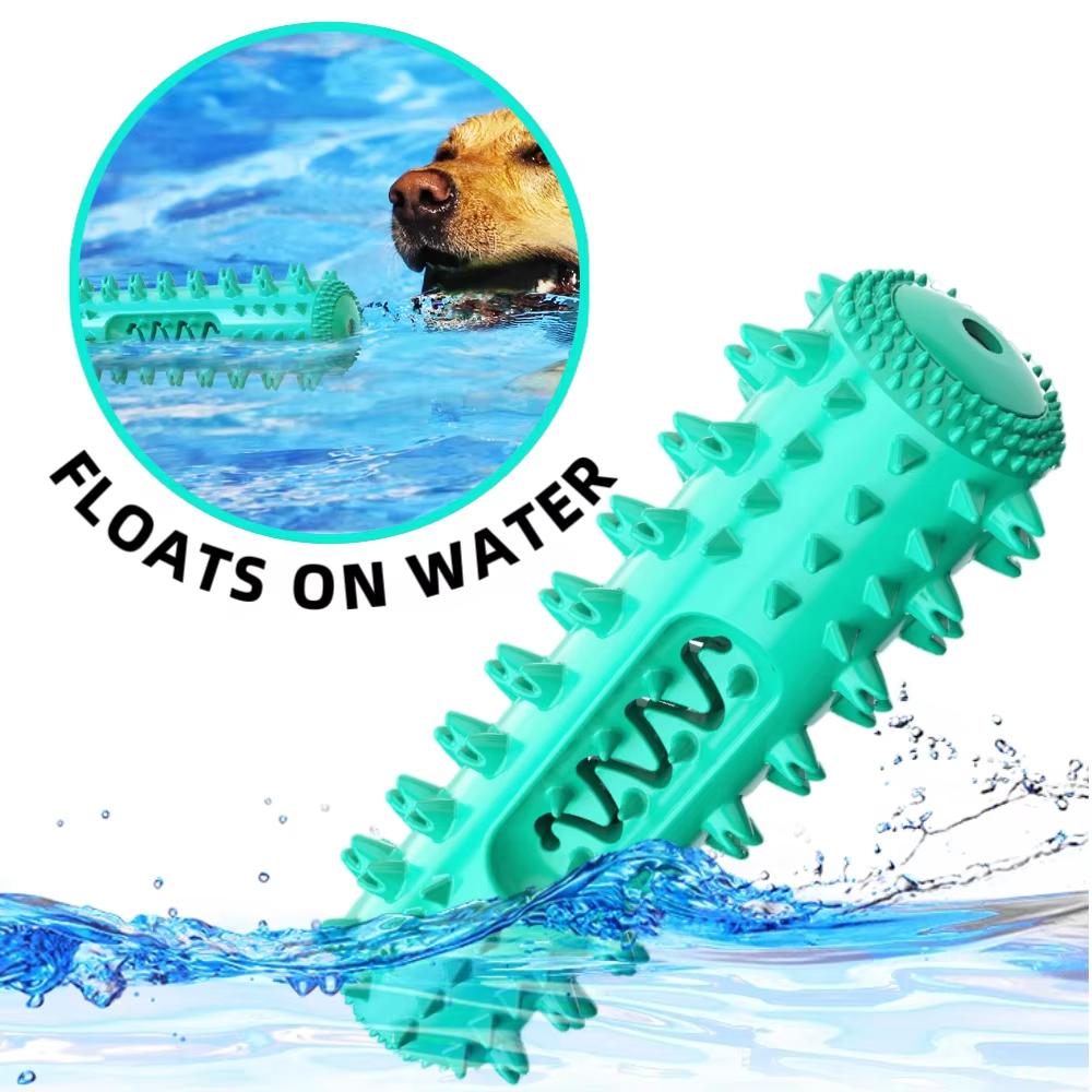 Pet Chewing Toys Lnteractive Training Rectangular Chew Squeaky Toy Elasticity Soft Pet Tooth Cleaning