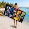 Teen Titans Printed Swim Towel, Portable Water Absorbent Towel for Beach Camping Daily Bathroom Use