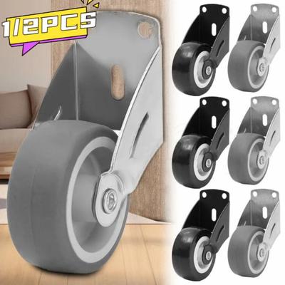 1/2 pezzi Nuovo silenzioso mobilio Caster laterale supporto porta mobile ruota mobile puleggia strumento di trasloco domestico