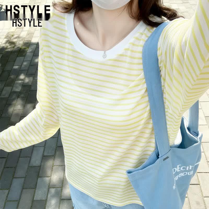 Handu Yishe Women s Striped Lyocell T-shirt S