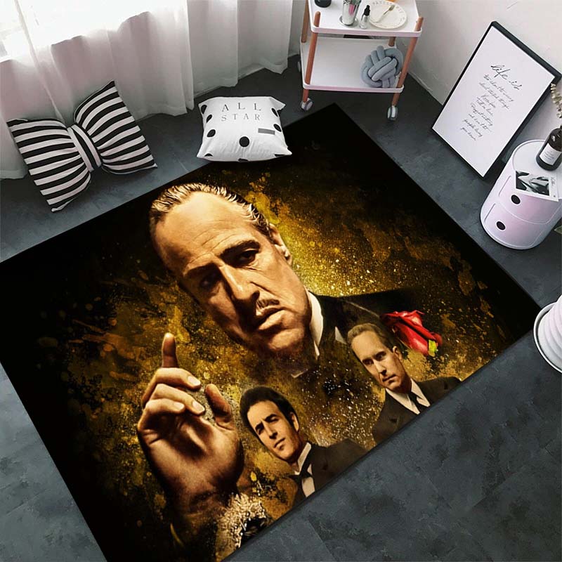 Classic The Godfather Mafia Retro Carpet Rugs for Living Rooms Bedroom Home Decor Non -slip Floor Mats Kitchen Mat Luxury Gifts