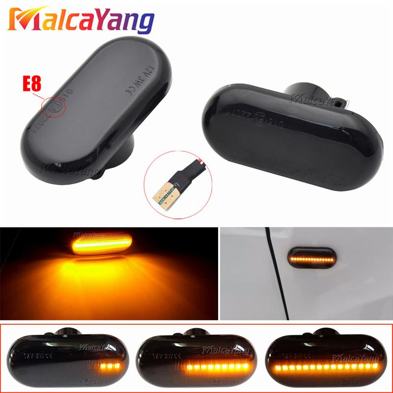 For Dacia Duster Dokker Lodgy Renault Megane 1 Clio1 2 KANGOO ESPACE Smart Sequential Flashing LED Turn Signal Side Marker Light