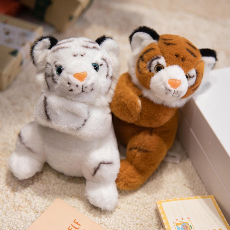 Cute Cute Panda Raccoon Snapping Circle Plush Toy Doll Tiger Bracelet Children'S Rag Doll Birthday Gift