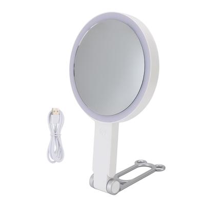 Travel Makeup Mirror with Light Double Sided 1X/5X Magnification Mirror Desktop Wall Mounted Handhel
