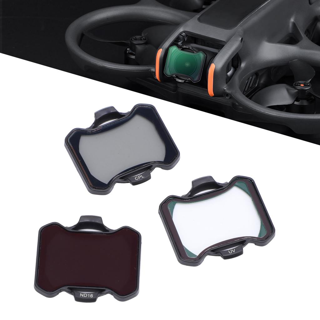 3Pcs Drone Lens Filter UV  ive CPL NaPolarizer ND Filters Kit Multi Coated HD Optical Glass for Avata 2