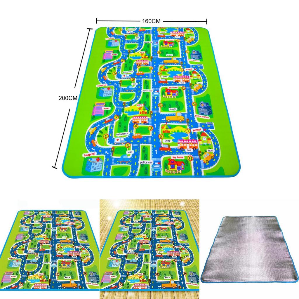 City Road Children Play Mat With Soft Foam Surface And Educational Design For Kids