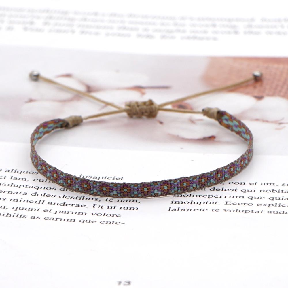 Bohemian Woven Bracelet: Spanish Retro Court Pattern for Women, Nepal Ethnic Style Handmade Jewelry