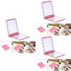Makeup Portable Mini Cosmetic Folding Compact Pocket Mirror With 8 Led Lights