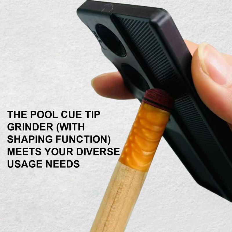Pool Tip Shaper Billiard Cue Repair Accessories Lightweight 4-in-1 Pool Stick Tip Shaper Tool For Outdoors Home Training Gym