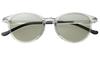 Field Gate COSTA 673312 Clear Frame Boston Style with UV Polarized Memory Foam TR90 Soft Case Gray x Smoke One Size Fits All Sunglasses, Stylish,