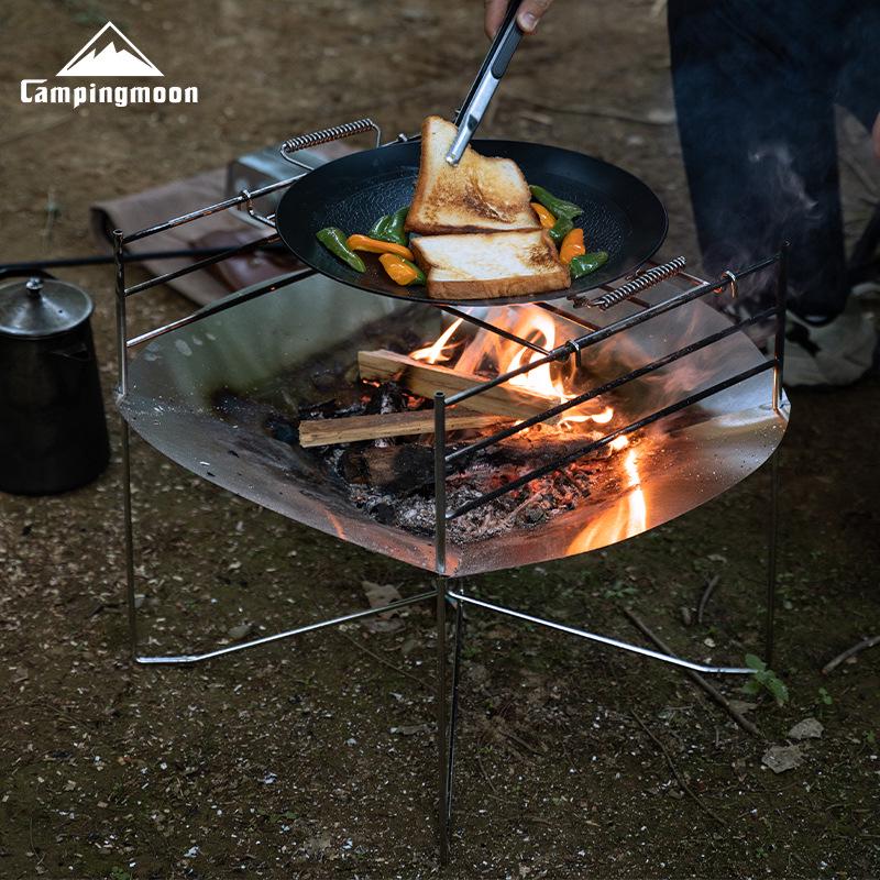 Keman A3-Q Stainless Steel High-Temperature Resistant Foldable Firebed Petal Design