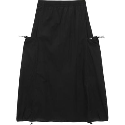 Solid Color Elastic Waist Pocket Casual Long Skirt Women Skirts NK6PS40A
