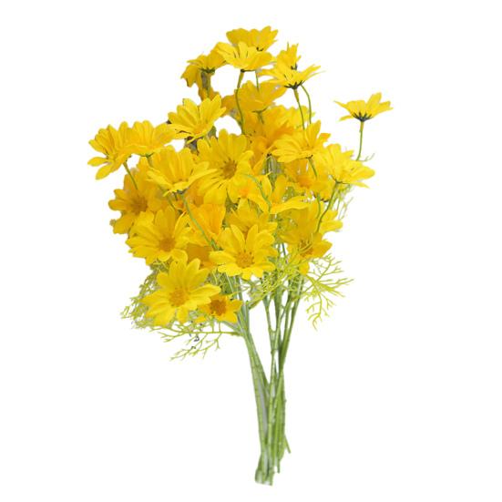 Artificial Flowers UV Resistant Fake Wildflowers with Stem for Indoor Outdoor Porch Patio