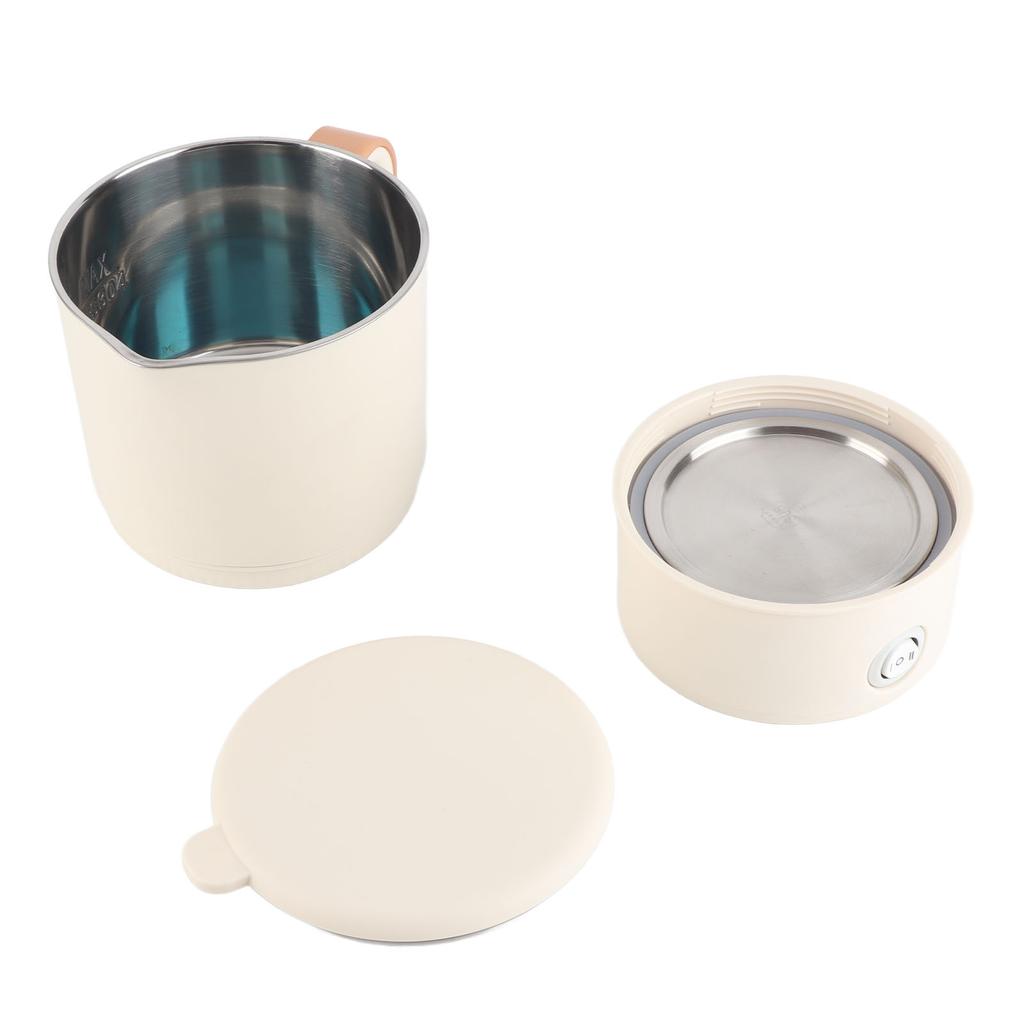 Tragbarer Wasserkocher (0,8 l, 500 W) mit abnehmbarem Sockel, schneller und sicherer intelligenter kleiner Reisewasserkocher