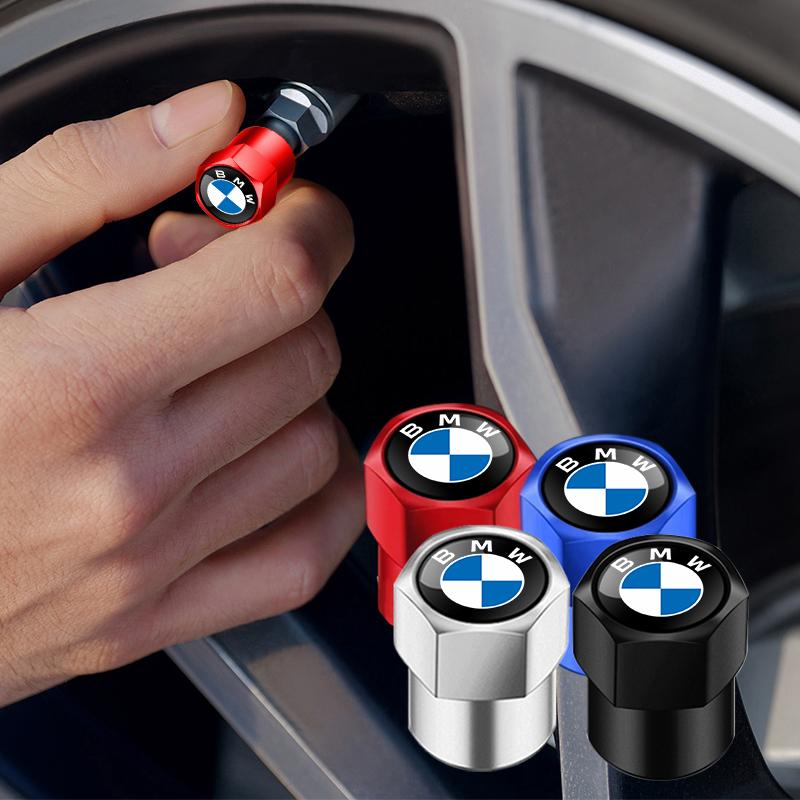 For BMW M X1 X3 Q8868 4pcs Car Wheel Tire Valves Tyre Air Caps Case For BMW M Power Performance F10 F31 E36 E39 E87 E90 X5 Car Interior Stickers