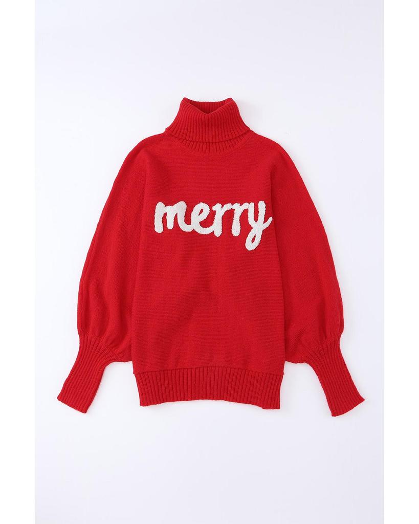 Azura Exchange Embroidered High Neck Sweater