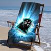 Proof Beach Towel with Carolina Panthers Pattern - Soft,absorbent,quick-drying,machine Washable - Perfect for Swimming,camping,bathing