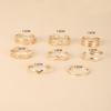 8Pcs Adjustable Toe Rings for Women Foot Ring Gold/Silver Color Metal Round Jewelry for Girls Summer Beach Barefeet Fashion