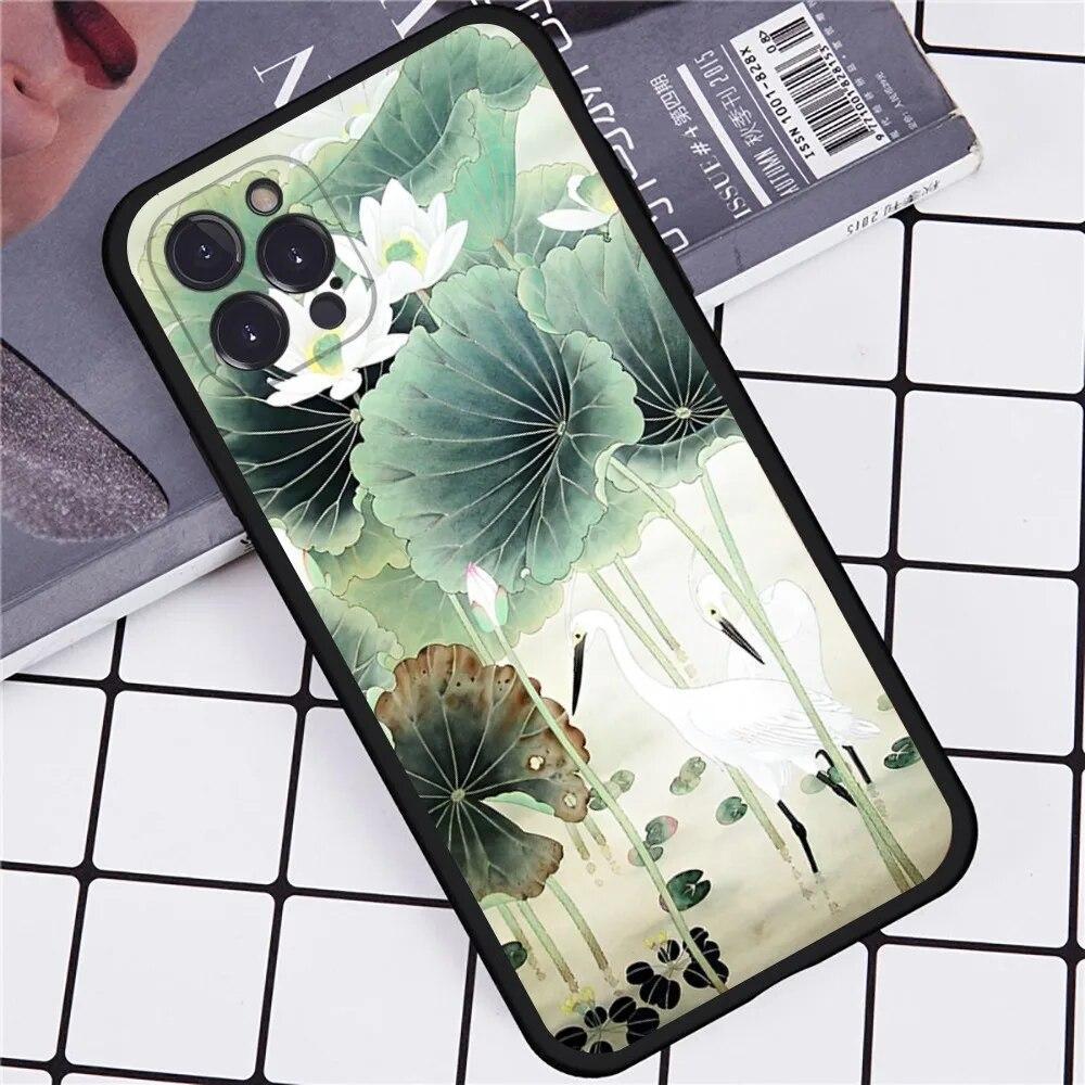 Blumenvogel Handyhülle für iPhone Samsung Galaxy Redmi Xiaomi Oppo OnePlus Note SA 7 8 9 10 11 12 13 14 20 21 22 23 53 54 Pro Max Plus Ultra TPU Soft