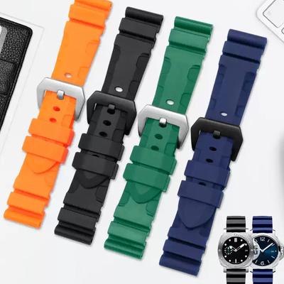 Uhrenarmband für Panerai SUBMERSIBLE PAM 111 441 616 Weiches Silikonkautschuk 22mm 24mm Herren-Uhrenarmband Armband