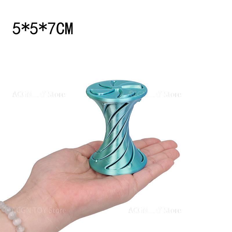 31 Stil 3D-gedruckter Spiral-Kegel Rakete Geist Herz Durchgang Fidget Spielzeug Unmögliche Pyramide Stressabbau Spielzeug Schreibtisch Dekoration